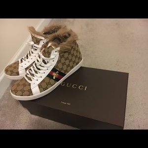 Gucci Men High-Top sneakers custom GG logo